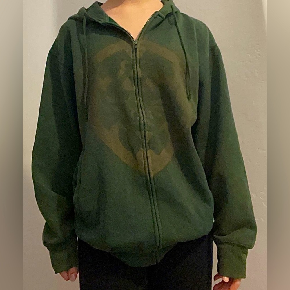 Dark green zip up